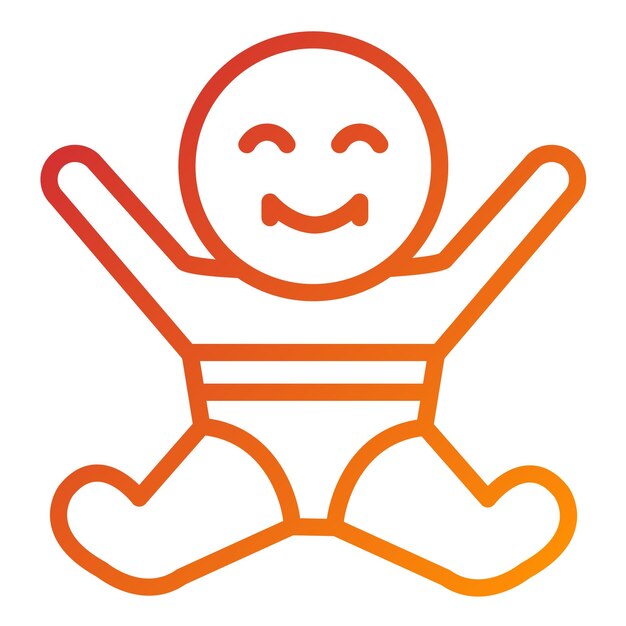 Diseño vectorial estilo de icono feliz