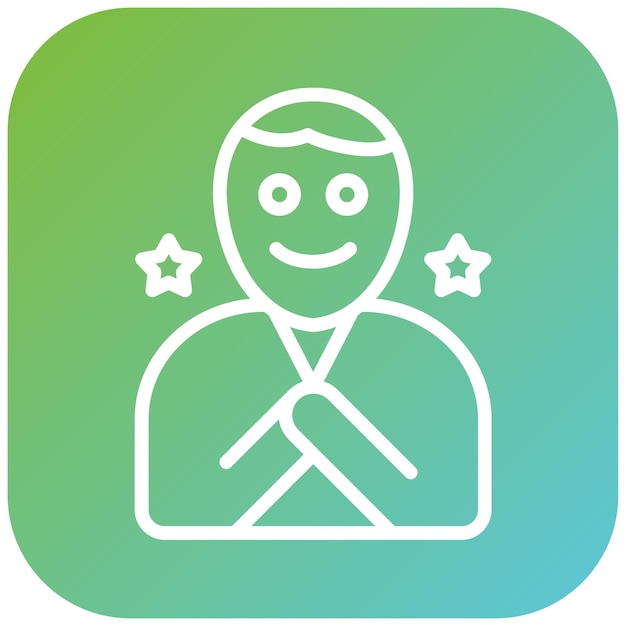 Diseño vectorial Estilo de icono feliz
