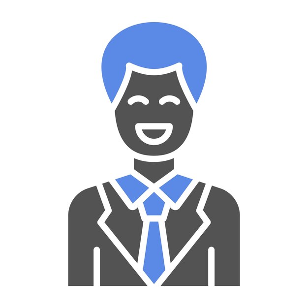 Diseño vectorial estilo de icono feliz