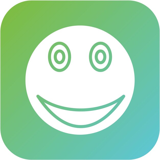Diseño vectorial estilo de icono feliz