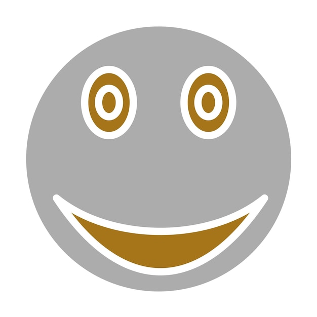 Diseño vectorial estilo de icono feliz
