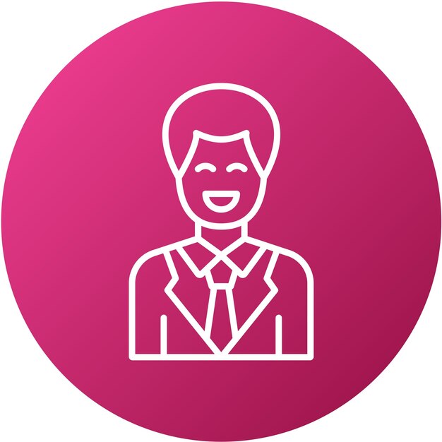 Diseño vectorial estilo de icono feliz
