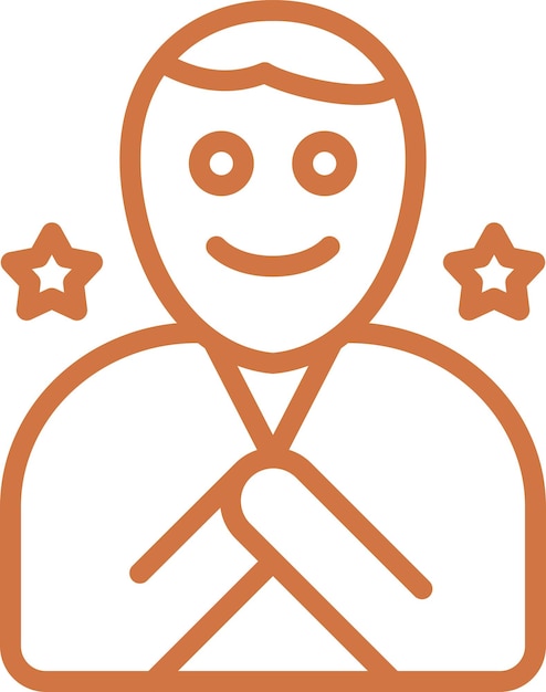 Diseño vectorial Estilo de icono feliz