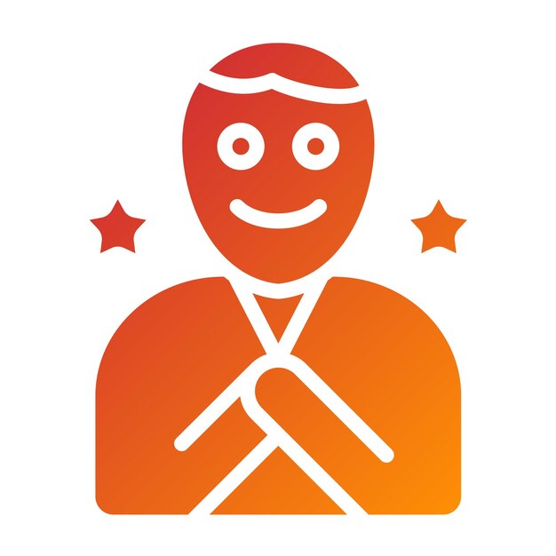 Diseño vectorial Estilo de icono feliz