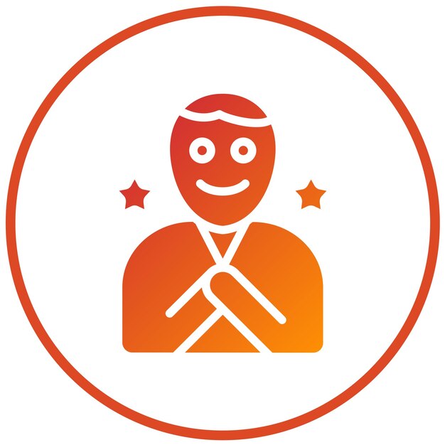 Diseño vectorial Estilo de icono feliz