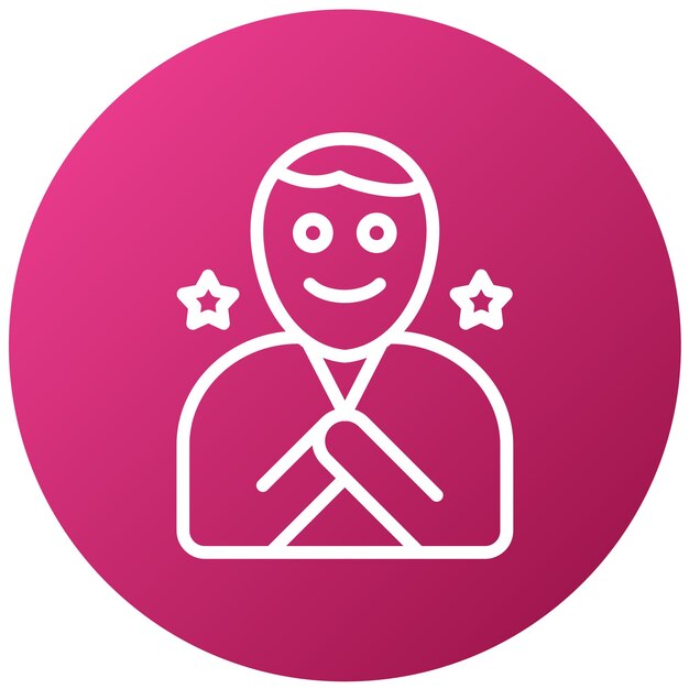 Diseño vectorial Estilo de icono feliz