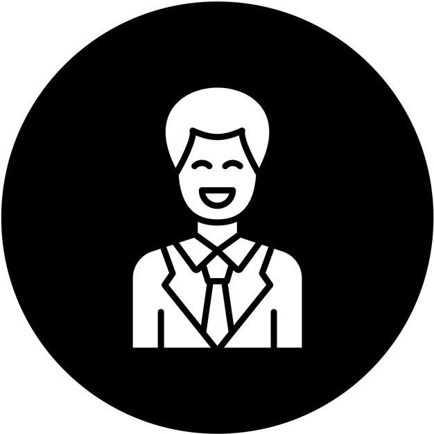 Diseño vectorial estilo de icono feliz