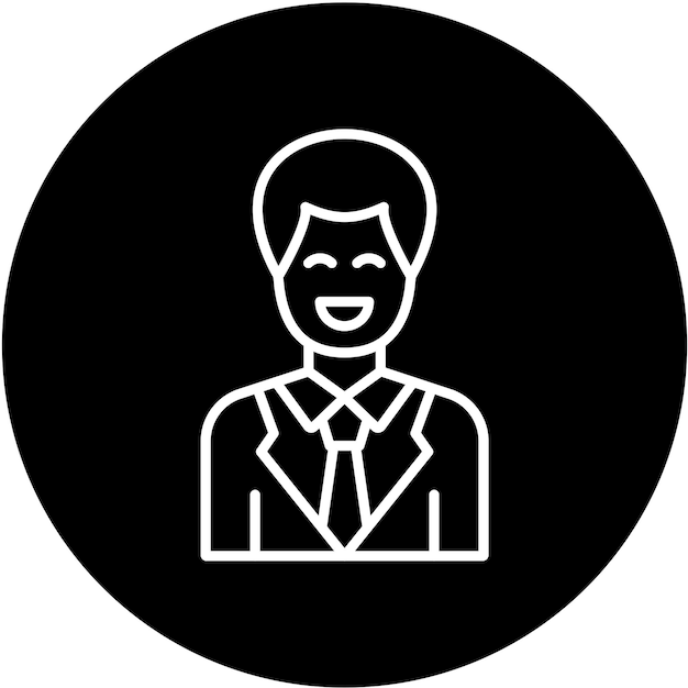 Diseño vectorial estilo de icono feliz