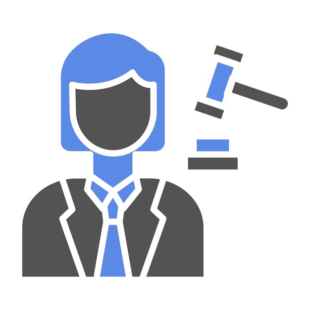 Diseño vectorial Estilo de icono femenino del acusado
