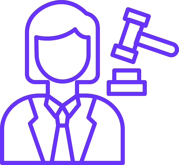 Diseño vectorial Estilo de icono femenino del acusado