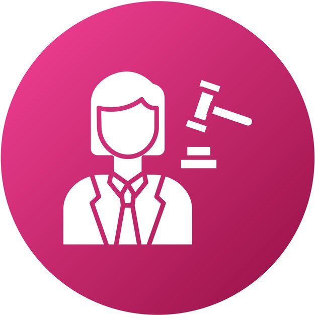 Diseño vectorial Estilo de icono femenino del acusado