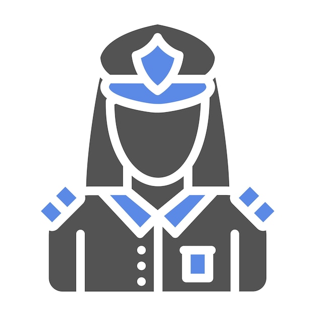Diseño vectorial Estilo de icono femenino marino