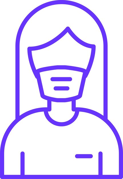 Diseño vectorial Estilo de icono femenino de paramédico