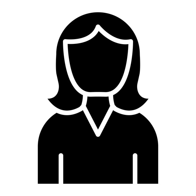 Diseño vectorial Estilo de icono femenino