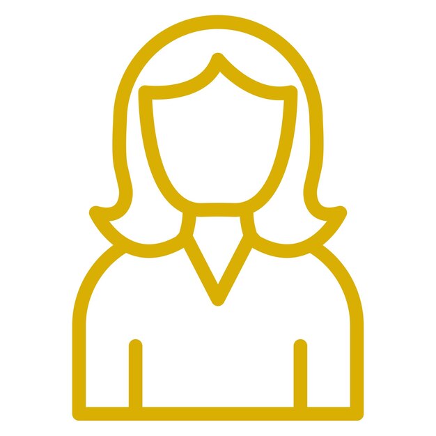 Diseño vectorial Estilo de icono femenino
