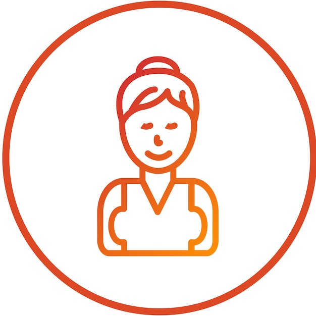 Diseño vectorial Estilo de icono femenino