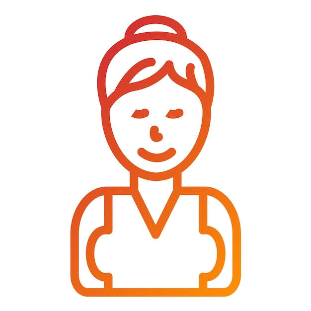 Diseño vectorial Estilo de icono femenino