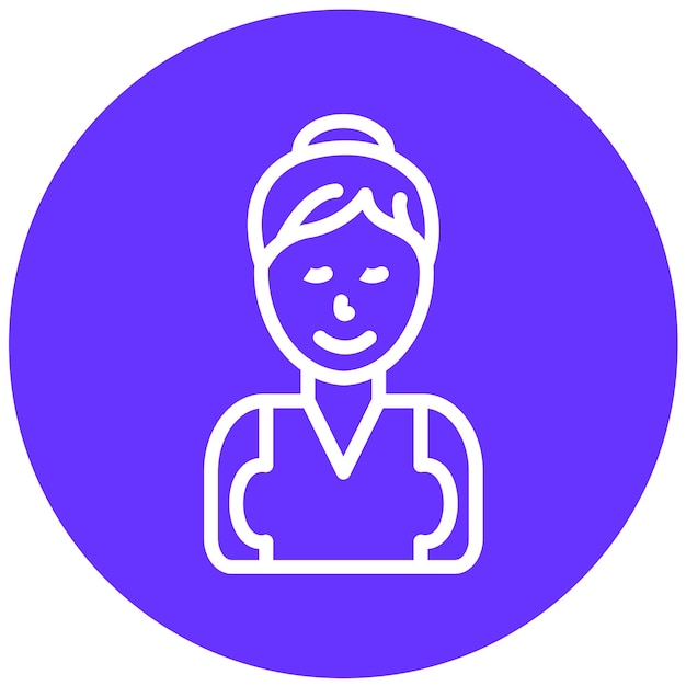 Diseño vectorial Estilo de icono femenino