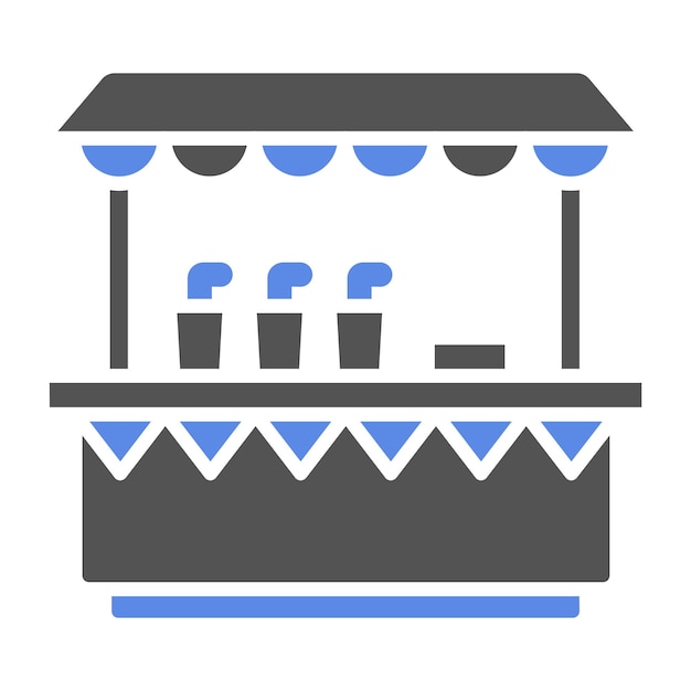 Diseño vectorial estilo icono de la feria del condado