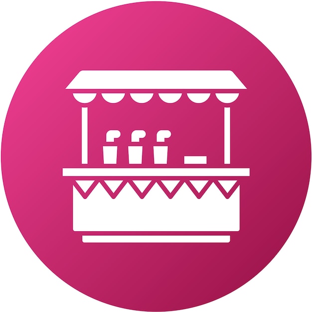 Diseño vectorial estilo icono de la feria del condado