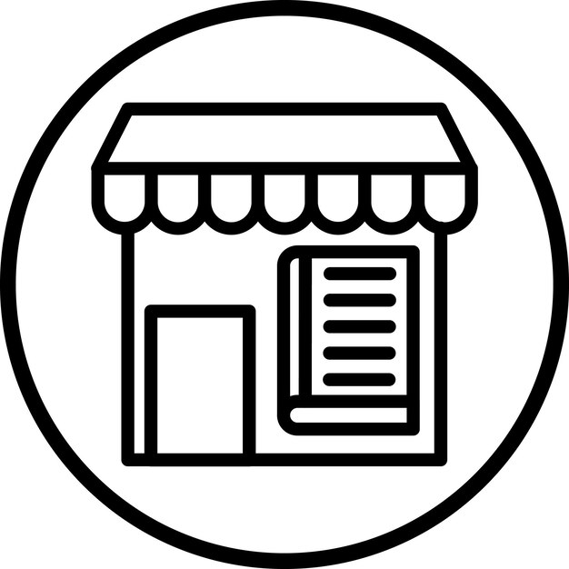 Diseño vectorial Estilo de icono de la Feria del Libro