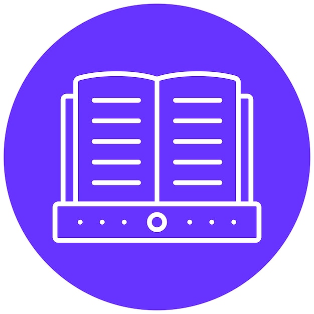 Diseño vectorial Estilo de icono de la Feria del Libro