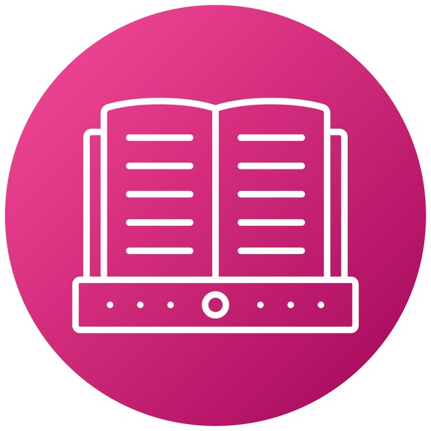 Diseño vectorial Estilo de icono de la Feria del Libro