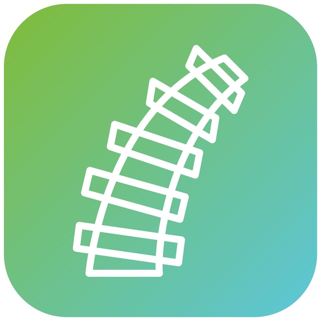 Diseño vectorial Estilo del icono del ferrocarril
