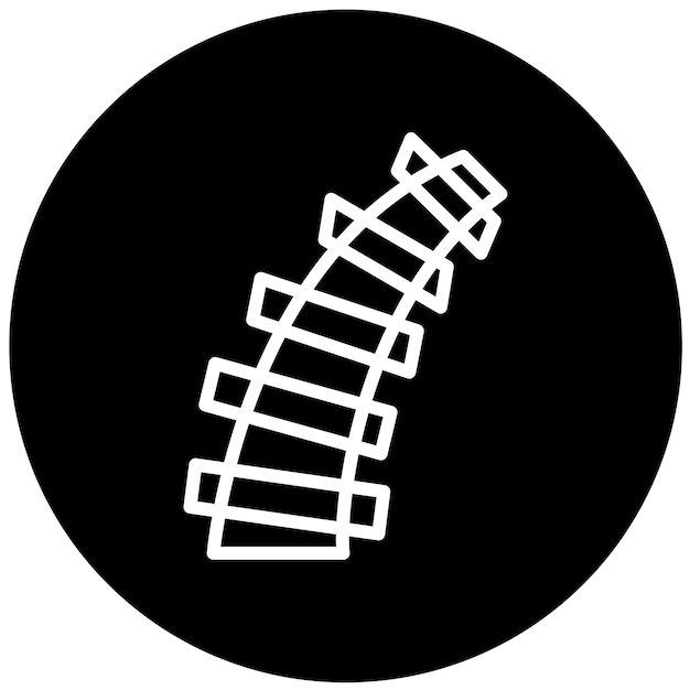 Diseño vectorial Estilo del icono del ferrocarril