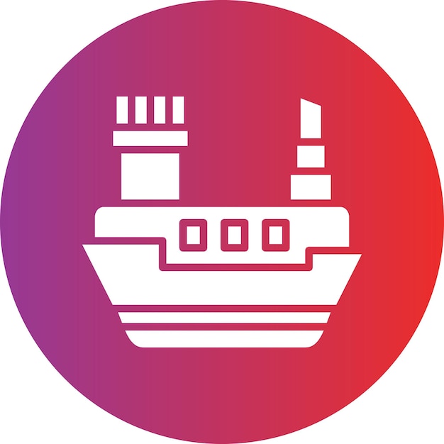 Diseño vectorial Estilo del icono del ferry