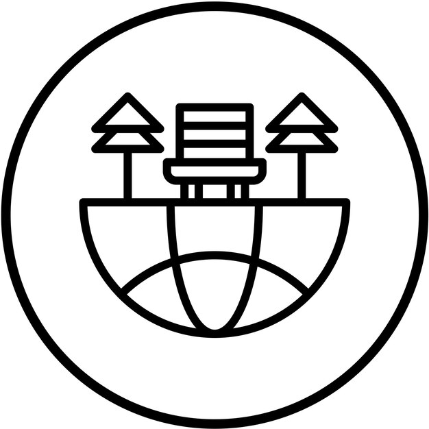 Diseño vectorial Estilo de icono del festival ecológico