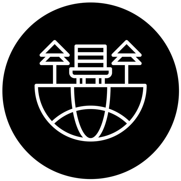 Diseño vectorial Estilo de icono del festival ecológico