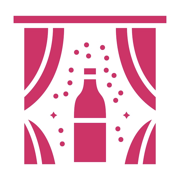 Diseño vectorial Estilo de icono Festive Fizz