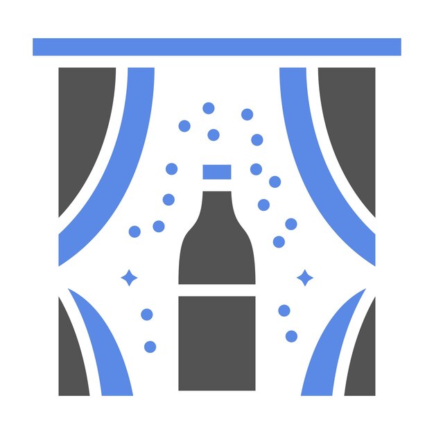 Diseño vectorial Estilo de icono Festive Fizz