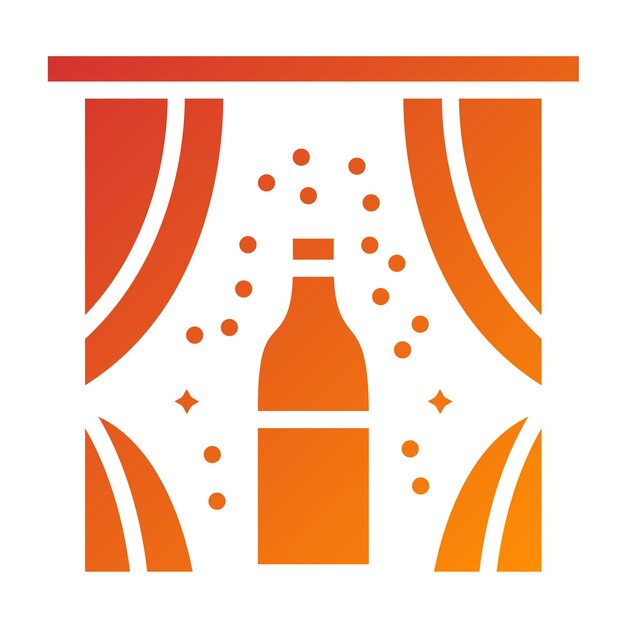 Diseño vectorial Estilo de icono Festive Fizz
