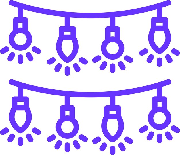 Diseño vectorial Estilo del icono de Festoon