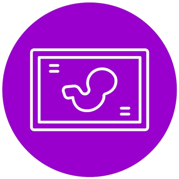 Diseño vectorial Estilo del icono del feto