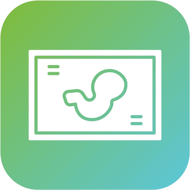 Diseño vectorial Estilo del icono del feto