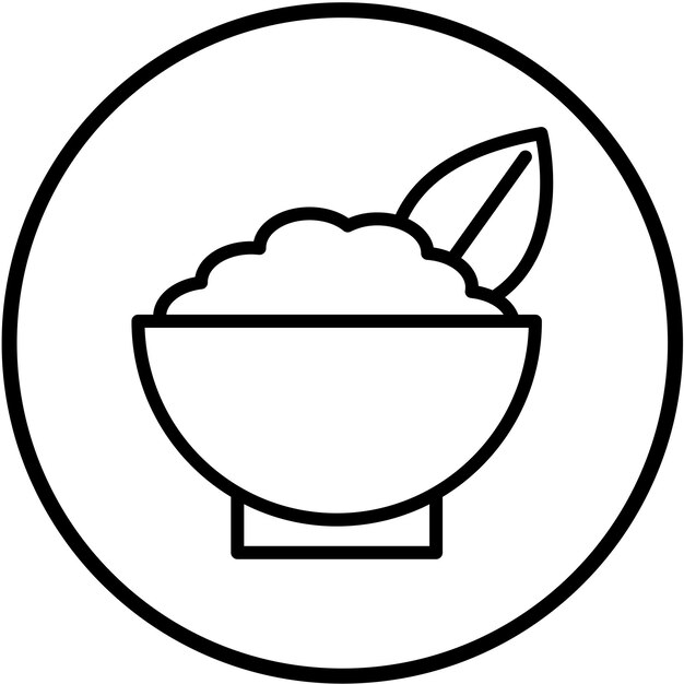 Diseño vectorial Estilo del icono de la fiesta vegana