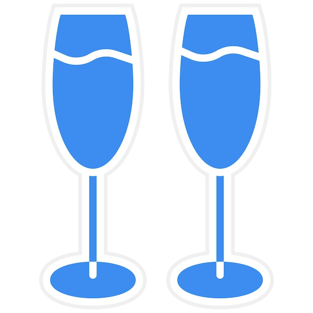 Diseño vectorial Estilo del icono de la fiesta