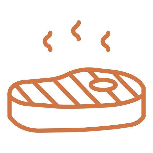Diseño vectorial Estilo del icono del filete