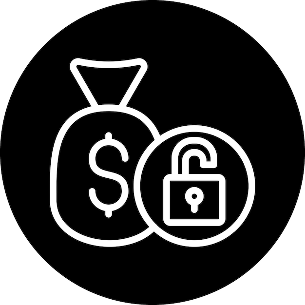 Diseño vectorial Estilo de icono de financiación flexible