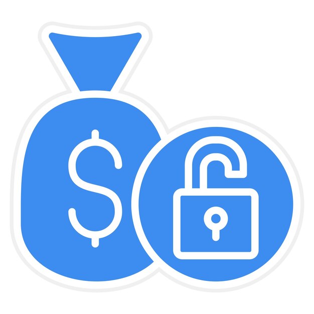 Diseño vectorial Estilo de icono de financiación flexible