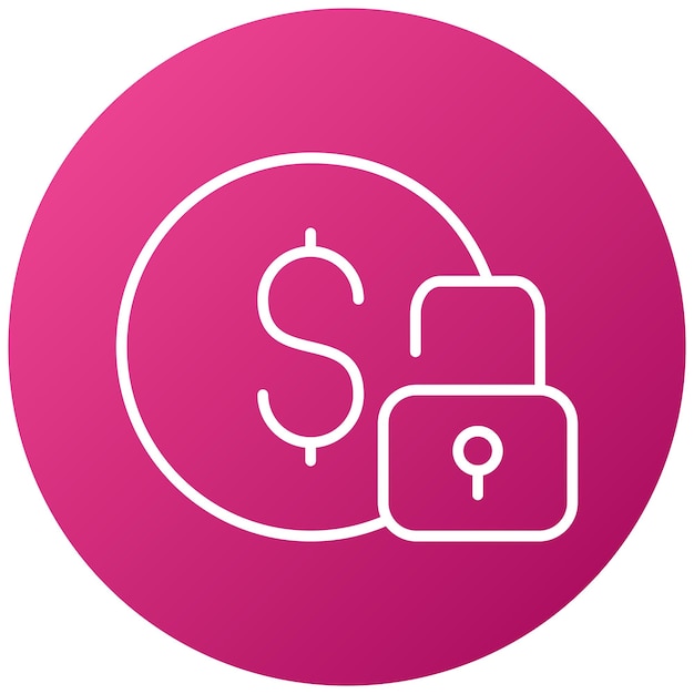 Diseño vectorial Estilo de icono de financiación flexible