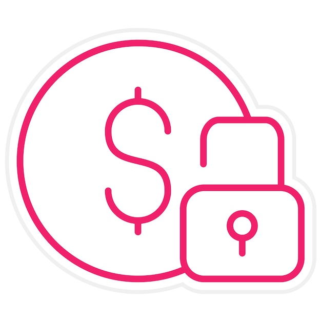 Diseño vectorial Estilo de icono de financiación flexible