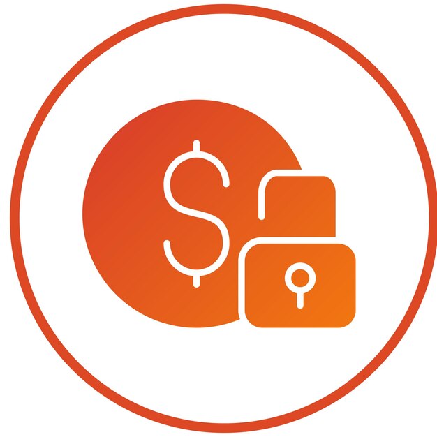 Diseño vectorial Estilo de icono de financiación flexible