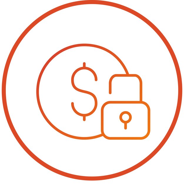 Diseño vectorial Estilo de icono de financiación flexible