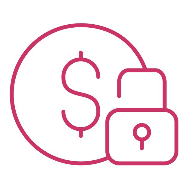 Diseño vectorial Estilo de icono de financiación flexible