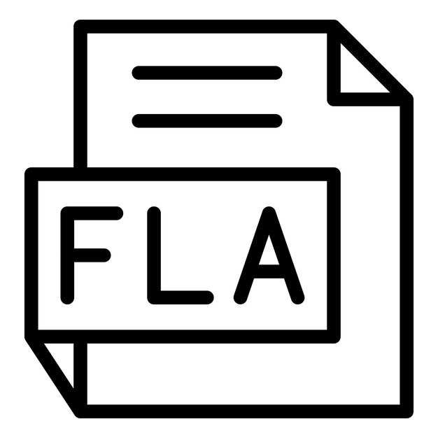 Diseño vectorial Estilo del icono FLA