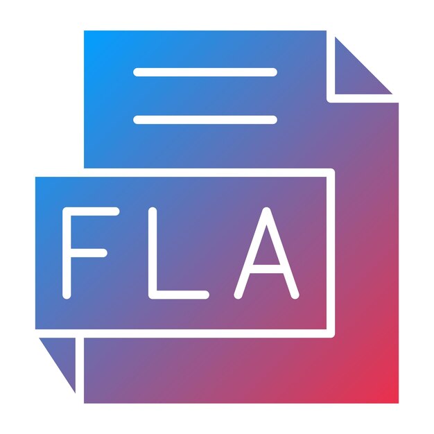 Diseño vectorial Estilo del icono FLA